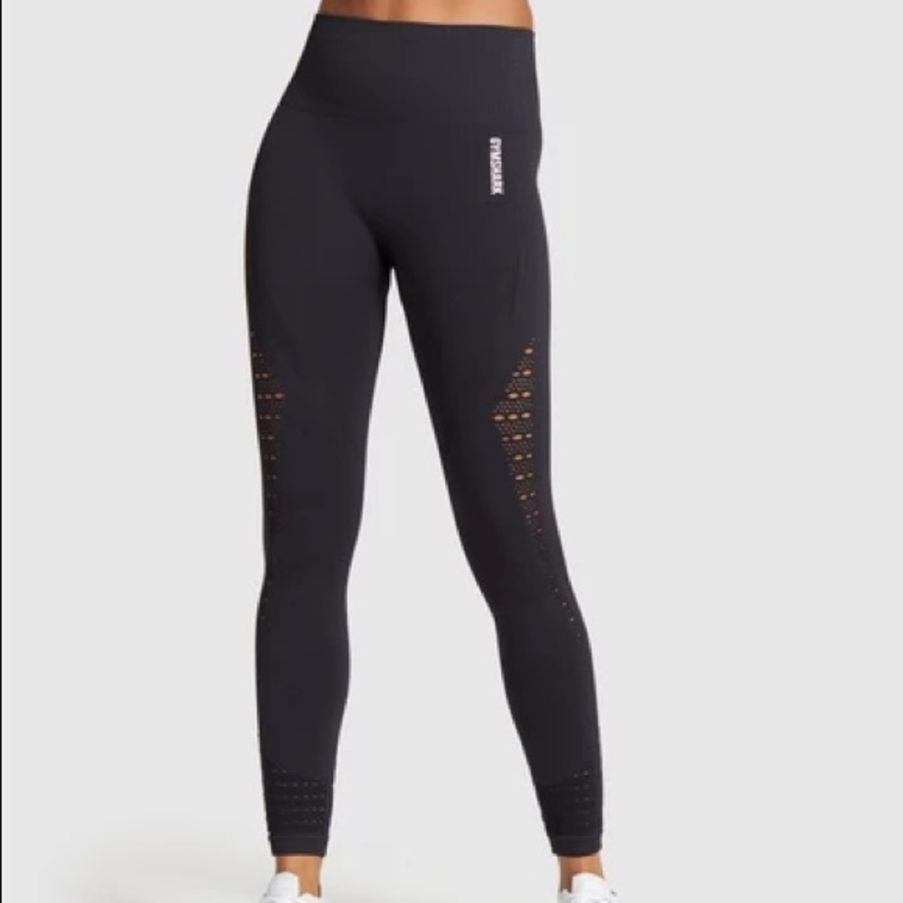 Black seamless gymshark leggings